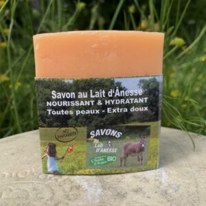 Savon au lait d’ânesse – Enrichi à l’huile d’argan BIO Abricot