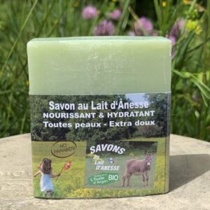 Savon au lait d’ânesse – Enrichi à l’huile d’argan BIO Aloe