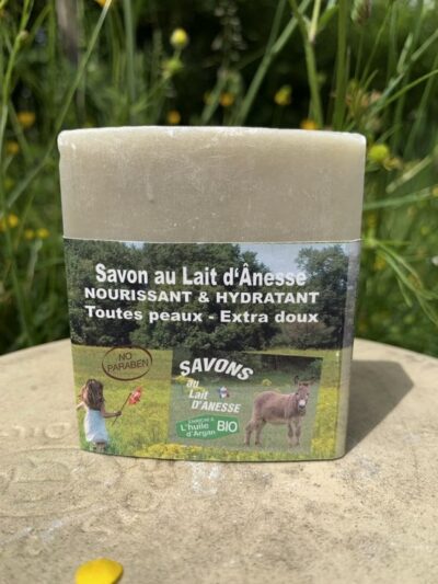 Savon au lait d’ânesse – Enrichi à l’huile d’argan BIO Argile