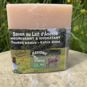 Savon au lait d’ânesse – Enrichi à l’huile d’argan BIO Coton