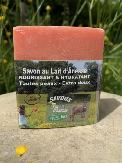 Savon au lait d’ânesse – Enrichi à l’huile d’argan BIO Jasmin