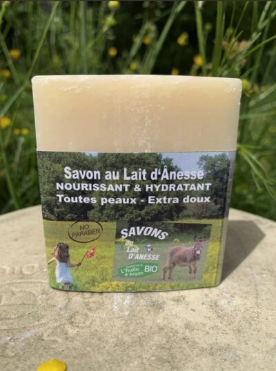 Savon au lait d’ânesse – Enrichi à l’huile d’argan BIO Karité