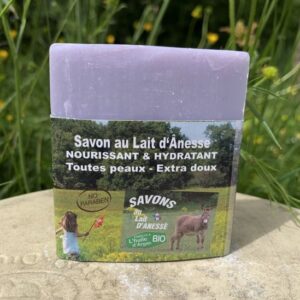 Savon au lait d’ânesse – Enrichi à l’huile d’argan BIO Lavande