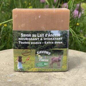 Savon au lait d’ânesse – Enrichi à l’huile d’argan BIO Monoi