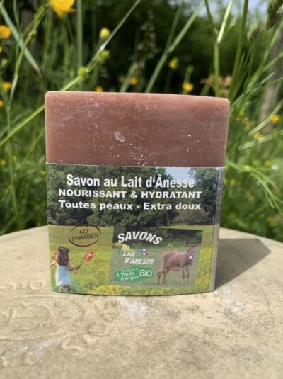 Savon au lait d’ânesse – Enrichi à l’huile d’argan BIO Vanille