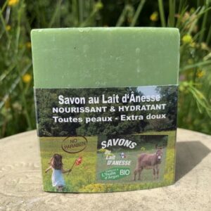 Savon au lait d’ânesse – Enrichi à l’huile d’argan BIO Verveine